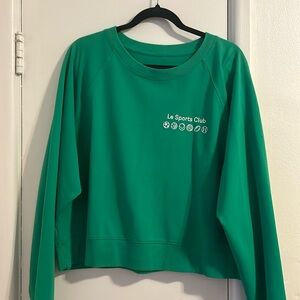 Cropped crew neck